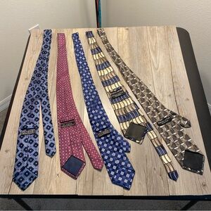 Lot 5 Mens Ties Jos. A. Bank Kilburne And Finch Fine Clothiers